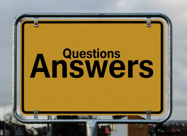 questions and answer sign Dental Care Center