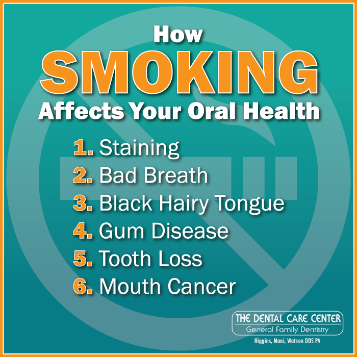 How Smoking Affects Your Oral Health The Dental Care Center